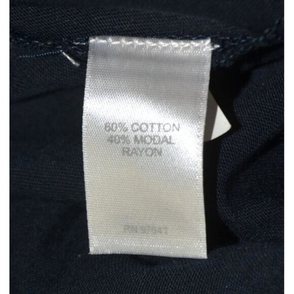 Pure Jill Ladies Navy Blue Layered Side Tie Tunic Pullover Top Size XL 3/4 Sleev - Picture 9 of 10